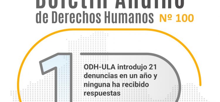 Boletín andino de derechos humanos Nº 100 Boletín andino de derechos humanos Nº 100