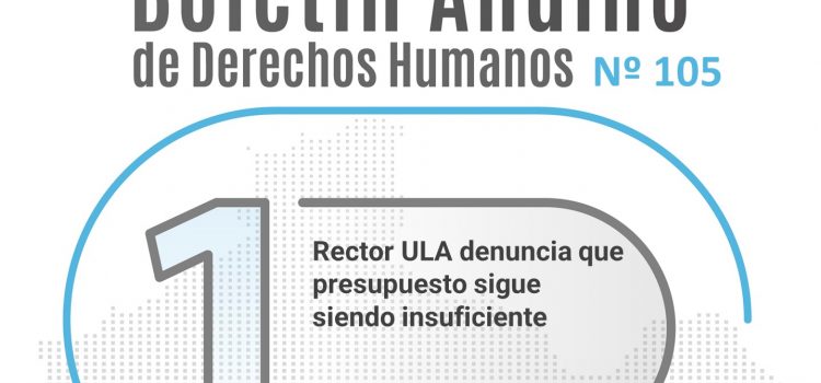 Boletín andino de derechos humanos Nº 105 Boletín andino de derechos humanos Nº 105